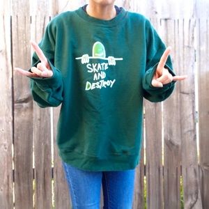 Skate and Destroy Skateboard Sweater